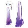 Picture of King Cock Clear 10" With Balls - Purple